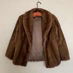 Real vintage mink fur coat